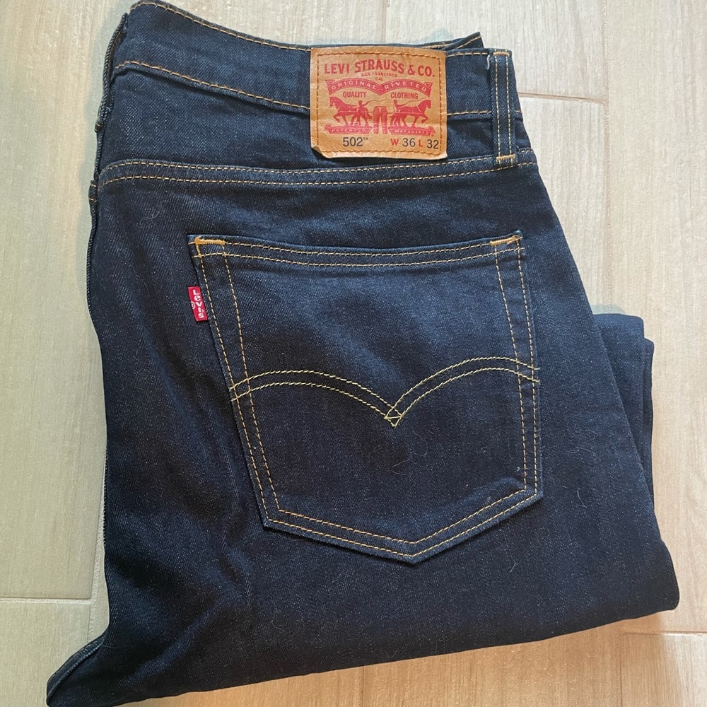 Levi’s 502 dark wash jeans